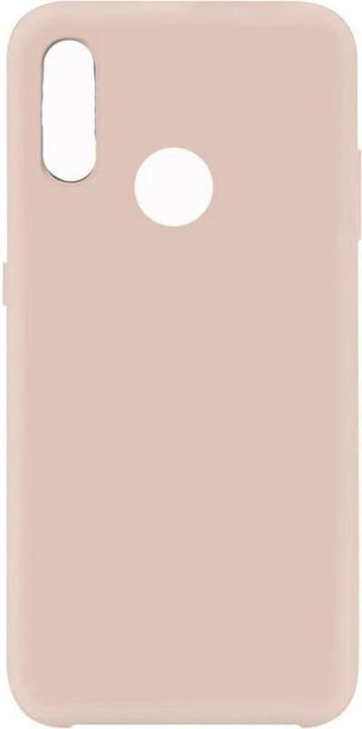 Solid hoesje Geschikt voor: Samsung Galaxy A20S Soft Touch Liquid Silicone Flexible TPU Rubber - Zand poeder