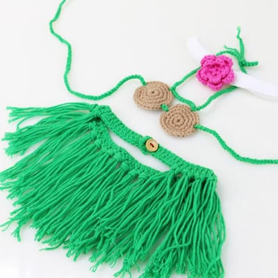 Vêtements pour animaux de compagnie, bikini pour chat, couvre-chef, jupe en paille, collier en laine tissée à la main, ensemble 3 pièces, vêtements pour animaux de compagnie, vêtements pour chiots one size