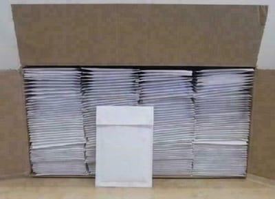 Luchtkussen envelop - 100 stuks - Bubbeltjes envelop - 110 x 165 mm