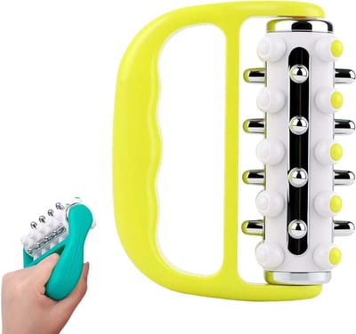 longziming -Zelfmassage Roller - Fascia Massagerol - Manuele Lymfedrainage Tool - Gerichte Littekenweefsel Massage - Bevordering Vloeistofcirculatie - Ergonomisch Ontwerp Voor Precisie - Veelzijdig Toepasbaar Op Lichaam - 1 Stuks