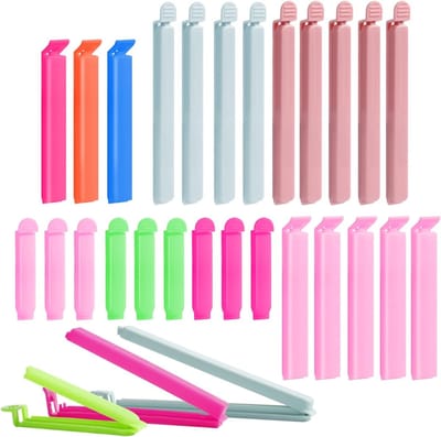 30 Stuks Sluitclips voor Tassen, 15/10/6 cm - Ideaal voor Koffie, Noten en Koekjes