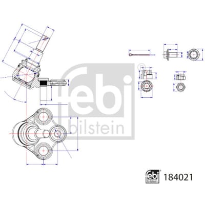 Draagarmverbinding / draagarmpen FEBI BILSTEIN 184021