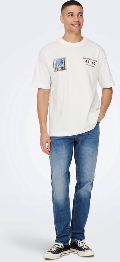 ONLY&SONS - ONSAVI COMFORT DM. BLUE 4935 JEANS NOOS - Heren - Jeans
