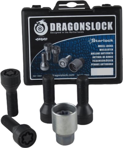 Dragonslock Velgenslot - Volvo S80 Vanaf 2010 - Verzinkt - Wielslot / Velgslot - Zwart