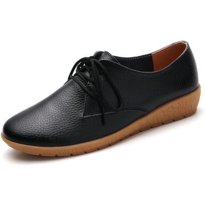 Nieuwe Lente Echt Lederen Platte Schoenen voor Dames Koreaanse Stijl Student Casual Veelzijdige Witte Schoenen voor Dames Grote Maat Leren Schoenen 36