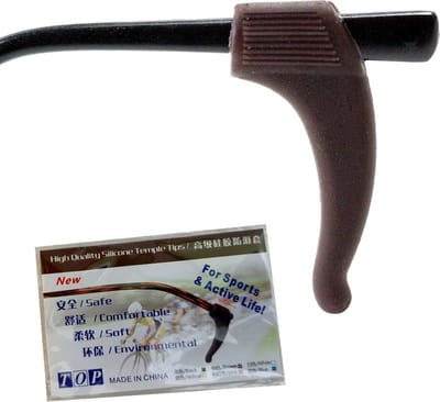 Fako Bijoux - Anti-slip Oorhaakjes - Brilhaakjes - Siliconen - Bruin - 1 Paar