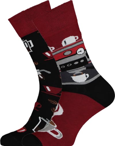 Many Mornings - Dark Espresso Gekke Sokken Unisex Koffie Grappige sokken 43/46