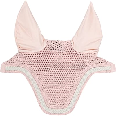 Kentucky Horsewear - Oornetje Wellington met gevlochten koord lichtrose Full