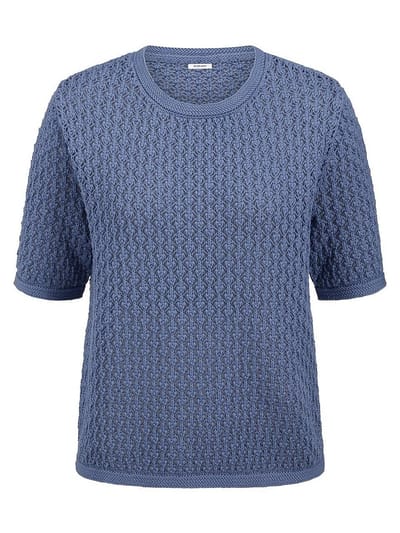Trui ronde hals Van Peter Hahn blauw