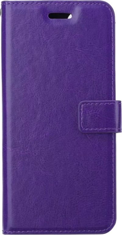 Hoes - Met Pasjeshouder - Geschikt voor OnePlus 10 Pro - Luxe Bookcase Portemonee - Flip Case - Kunstleer Book Case - Flipcase - Book Cover - Walletcase - PortemonneeHoes - Paars