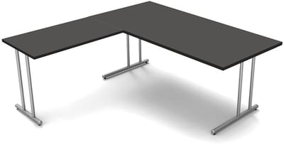 Hoekbureau Profi antraciet 180cm