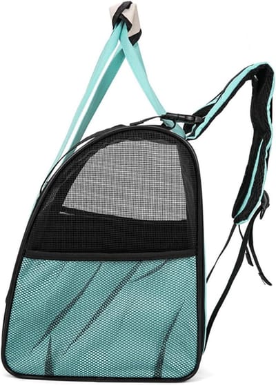 Huisdierrugzak - Draagtas Hond - Veilig Vervoer - Handsfree Comfort - 38x28x5 cm - Lichtgroen