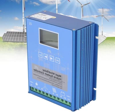 Hybride Laadregelaar - Wind Zonne Energie - Hernieuwbare Energie - MPPT Technologie - 16000W - Zwart