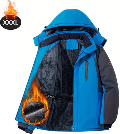 Livano Skipak - SkiBroek - Skijas - Ski Suit - Wintersport - Heren - Winter - Warm Fleece - Blauw - Maat XXXL