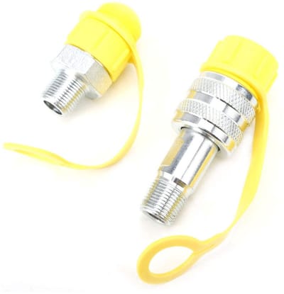 Dailygoods- Hydraulische Koppeling - Koppeling Set - Man/vrouw Koppeling - Dubbelzijdige Afdichting - Drukbestendig - Verstevigde Veiligheidsvergrendeling