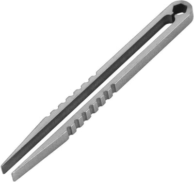 Mini Pincet - Precisie Tool - Kleine Onderdelen Repareren - Roestbestendig Legering - 83 mm Lengte - Originele Kleur