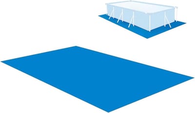 Zwembadafdekking - Grondzeil Vloerbeschermer - Zwembad Beschermen - Slijtvast Waterdicht Materiaal - 2x3 meter - Blauw