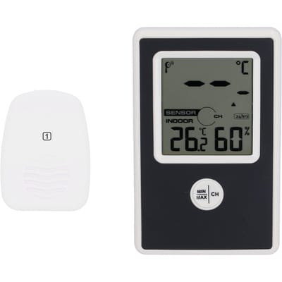 Thermo-hygromètre électronique, hygromètre numérique, thermomètre pour intérieur et extérieur de la maison