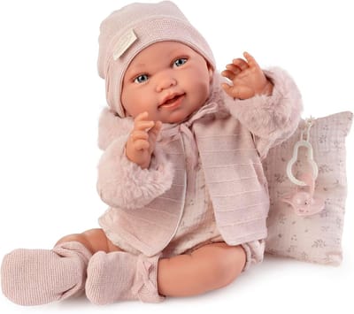 Babypop Realistisch - Zachte Pop - Rollenspel - Baby Gewicht - 42 cm - Roze