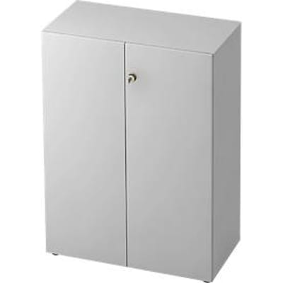 TOPAS LINE archiefkast, 3 dossierhoogtes, afsluitbare deuren, lichtgrijs/lichtgrijs