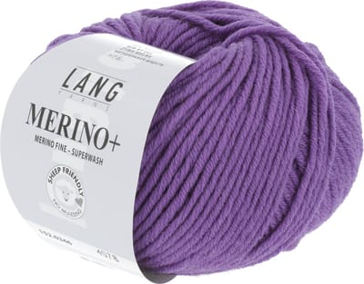 Lang Yarns Merino Plus - 346 lila - Merinowol Garen