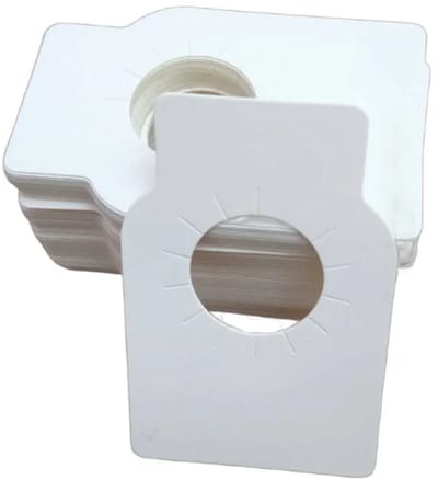 100 Stuks - Wijnlabel kraftpapier - Fles mondlabel - 5.7*8.9cm - wit - Handgemaakt DIY Label