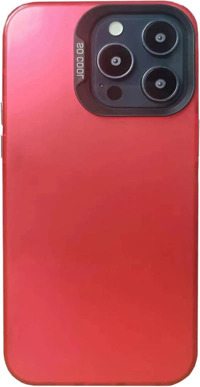 iPhone 15 Pro Max Hoes, Standcase voor Bescherming, Geel- en Krassenbestendig, Donkerrood, Duurzaam en Stijlvol