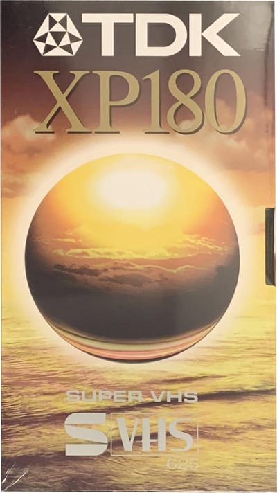 TDK XP180 Super VHS 180min 3uur / S-VHS videoband / video cassette