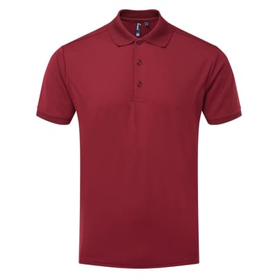 Premier Heren Coolchecker Poloshirt (Bourgondië)
