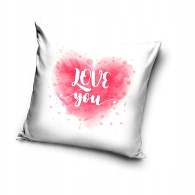 Decoratief kussen Loop Hart 40x40cm - Levendige kleuren