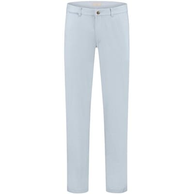 Com4 Broek Modern Chino Collection Fine Structure Licht Blauw / male
