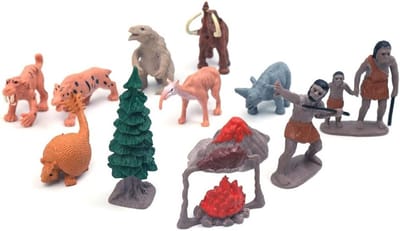 12-delige set dierenmodellen, realistisch geïllustreerd, handgemaakte beelden voor educatief spel en creatief leren voor kinderen