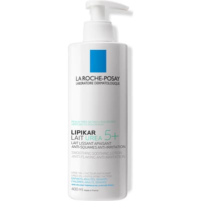 La Roche-Posay Lipikar Lait Urea 5+ Bodylotion - Verzachtende, Gladmakende Melk - voor een Zeer Droge, Ruwe en Schilferige Huid - 400ml