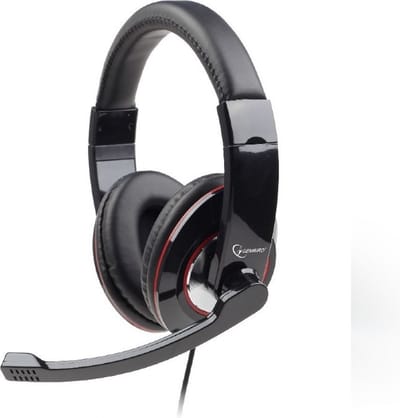 Gembird MHS-001 - Koptelefoon met microfoon, glossy zwart