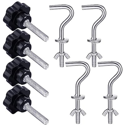 Hangmat Combo Hardware Kit - 8 Stuks Vervangende Haken en Handknop voor Tuin en Patio