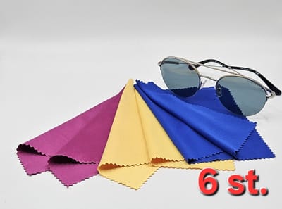 6 felgekleurde brillendoekjes / microvezeldoekjes van hoge kwaliteit / zonnebrildoekjes / doekje / Aland optiek / Chiffons de Nettoyage, Lot de 6, en Microfibre Surchoix pour Lentilles, Lunettes, Ecrans, Tablettes, Glasse