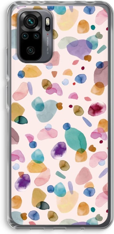 Case Company® - Hoesje geschikt voor Xiaomi Redmi Note 10 Pro hoesje - Terrazzo Memphis - Soft Cover Telefoonhoesje - Bescherming aan alle Kanten en Schermrand