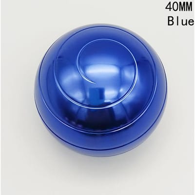 Gyroscope sphérique décompression balle d'énergie jouet de bureau gyroscope en métal illusion d'optique hypnose Jouet pour doigts Fidget Jouet Fidget bleu