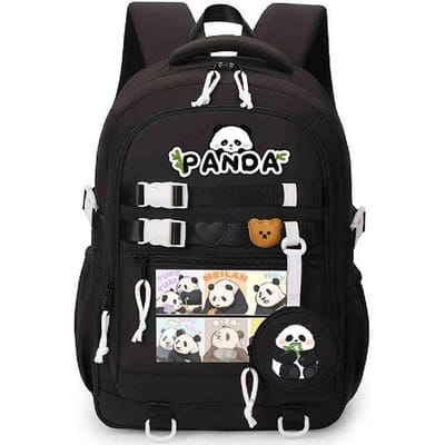 Panda Huahua Schattige Kinder Schooltas Grote Capaciteit Basisschool en Middelbare School Studenten Lichtgewicht Rugzak met Rugbescherming