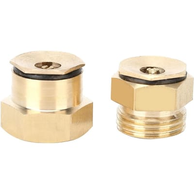 2 Stuks G1/2 DN15 Centrifugaal Messing Verstelbare Sproeikop Tuinirrigatie Microsproeier beige