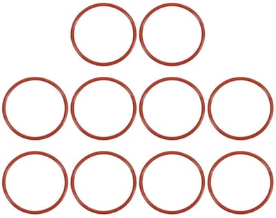 O-ring siliconen 40 mm OD 36 mm ID 2 mm breedte, 30 stuks metrische afdichting Vmq vervanging voor reparatieventielen hydraulische compressor, rood