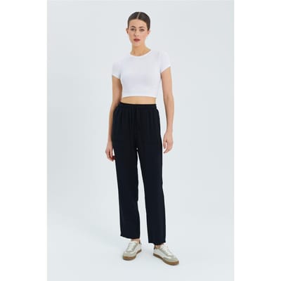 Hoge Taille Wortel Pas Broek metkoord Taille