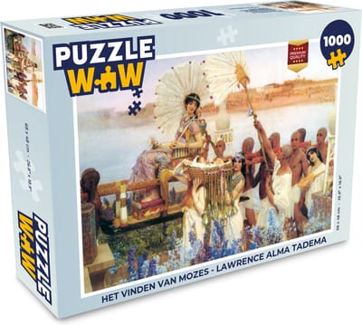 Puzzel Het vinden van Mozes - Lawrence Alma Tadema - Legpuzzel - Puzzel 1000 stukjes volwassenen