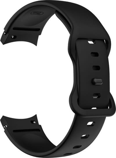 Siliconen bandje - geschikt voor Samsung Galaxy Watch 7 / Watch FE / Watch 6 / Watch 6 Classic / Watch 5 / Watch 5 Pro / Watch 4 / Watch 4 Classic - zwart