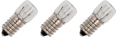 Signaallamp E14 130V 3W - 23 mAh - 3 stuks - T16 Gloeilamp Ø16mm - 35mm - 2500K - Dimbaar