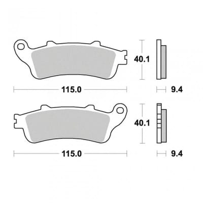 Plaquette de frein Ferodo pour Moto Honda 650 Deauville 2002 à 2005 RC47C / AV / AR Neuf