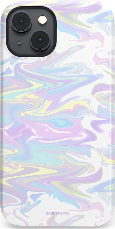 Casetastic Hoesje Geschikt voor Apple iPhone 14 Plus Magsafe - Stijlvolle Beschermende Duo-layer Case - IJsdans van kleur