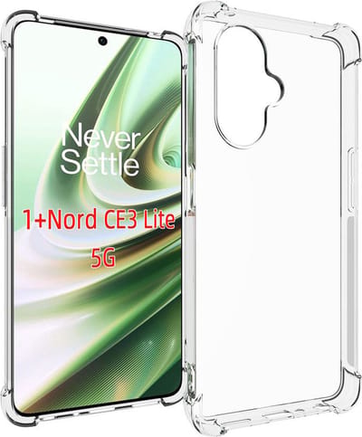 MobyDefend Hoesje - Geschikt voor OnePlus Nord CE 3 Lite - Transparante Shockproof TPU Backcover - Verstevigde Hoeken - Volledig Doorzichtig