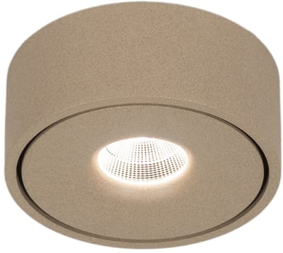 Lumidora Opbouwspot 75715 - MADISON - Ingebouwd LED - 9.4 Watt - 919 Lumen - 2700 Kelvin - Taupe - Metaal - Badkamerlamp - IP21 - ⌀ 12 cm