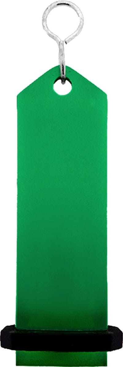 CombiCraft Bumerang hotel sleutelhanger groen - 100 x 30 mm - 5 stuks